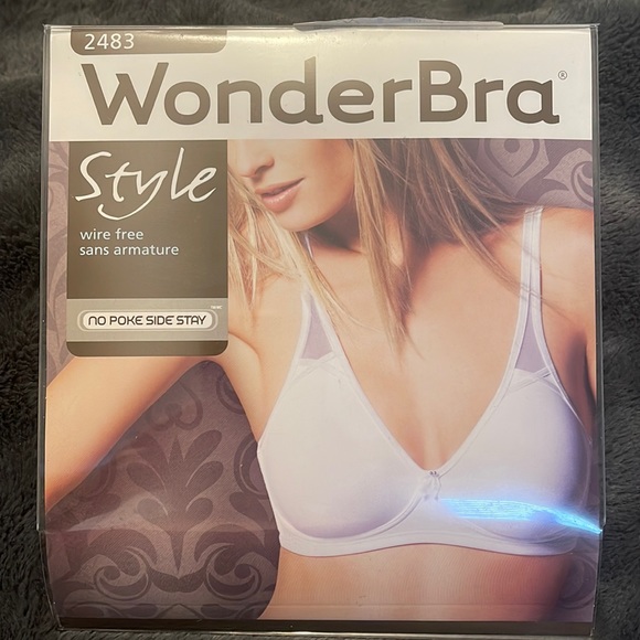 NEW - WonderBra 2483 - White - Wire Free - 36 C - Picture 1 of 14